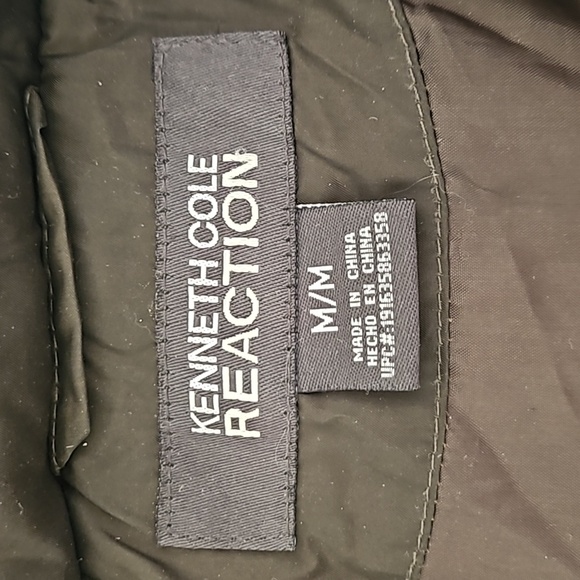 Kenneth Cole Reaction Daek Green Brown Down Feather Faux Fur Long Jacket Parka - Picture 8 of 11